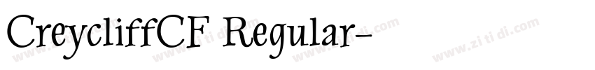 CreycliffCF Regular字体转换
